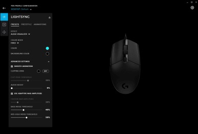 Logitech G203 LIGHTSYNC Wired RGB Gaming Mouse (6-Button / Blue) [ 910-005792 ]