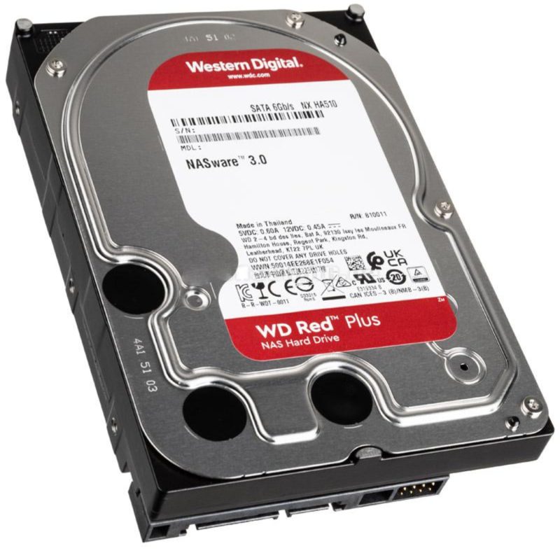 WD Red Plus NAS Hard drive - 4 TB - 128 MB Cache Size - 3.5 Inch - WD40EFZX - Amman Jordan - Pccircle