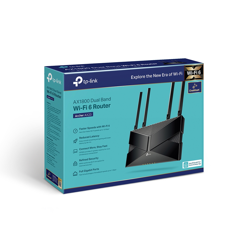 TP-link AX1800 Dual-Band Wi-Fi 6 Router Archer AX23