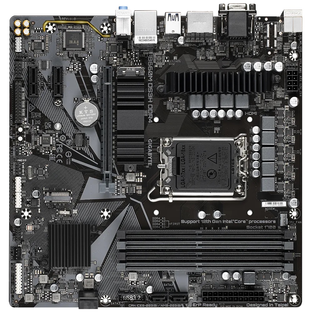 GIGABYTE B660M DS3H DDR4 - 6+2+1 Phases Hybrid Digital VRM - M.2 Thermal Guard - RGB FUSION 2.0 - B660M-DS3H-DDR4 - Amman Jordan - Pccircle