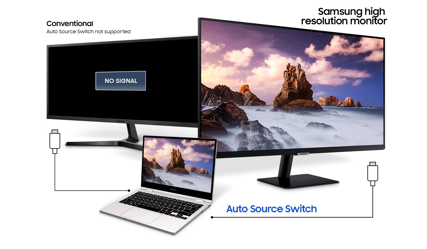 SAMSUNG monitor S70A - 32” Screen Size - 4K resolution - HDR 10 - VA Panel Type - 5 ms Response Time - LS32A700NWMXZN - Amman Jordan - Pccircle
