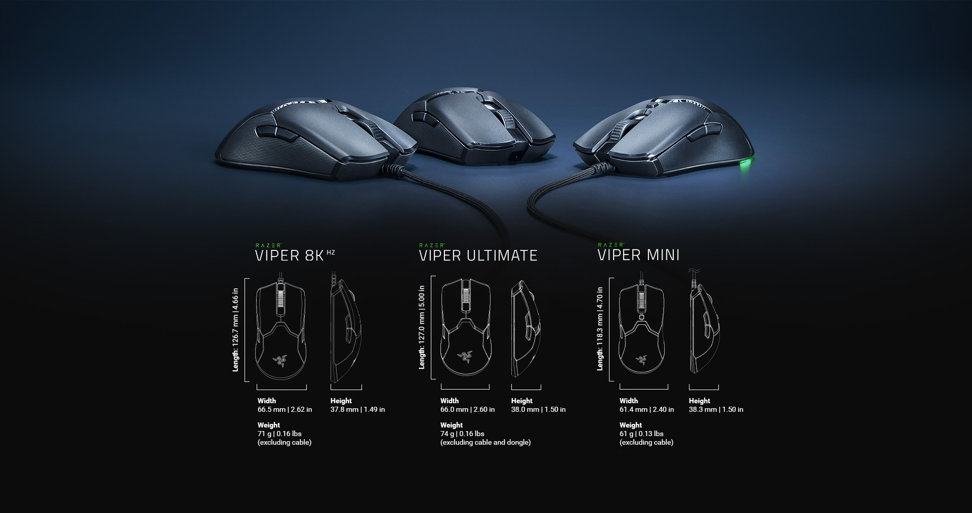 Razer Viper Ultimate Black