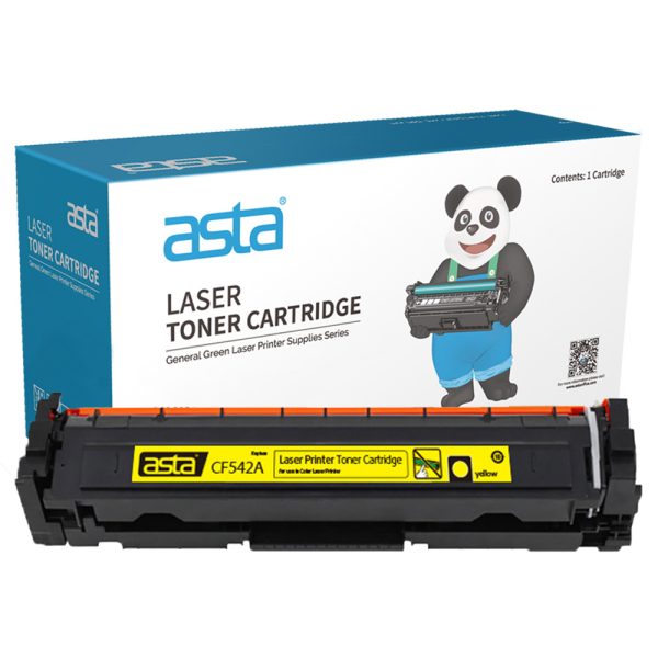 ASTA Compatible Toner Cartridge for Hp CF542A 203A Replacement for Hp Color Laser Jet M254dw M254nw M281fdn M281fdw Printer,with Chip - Yellow