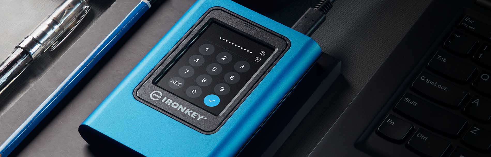 Kingston IronKey 480GB Vault Privacy 80ES Hardware-encrypted SSD for Data Protection [ IKVP80ES/480G ]