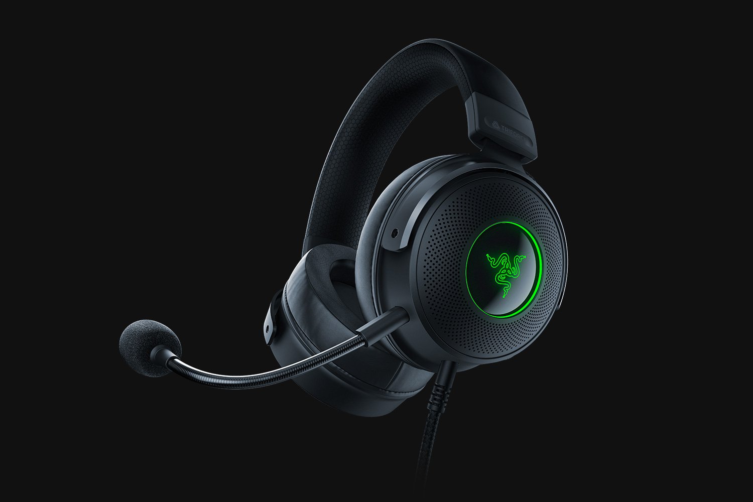 Razer Kraken V3 Wired USB Headset - TriForce Titanium - THX Spatial Audio - Chroma RGB - RZ04-03770200-R3M1 - Amaan Jordan - Pccircle