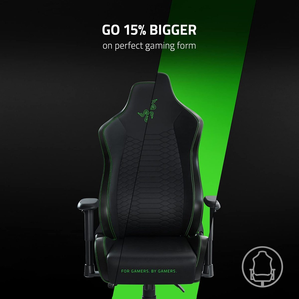 Razer Iskur X - XL Ergonomic Gaming Chair - [ RZ38-03960100-R3G1 ]