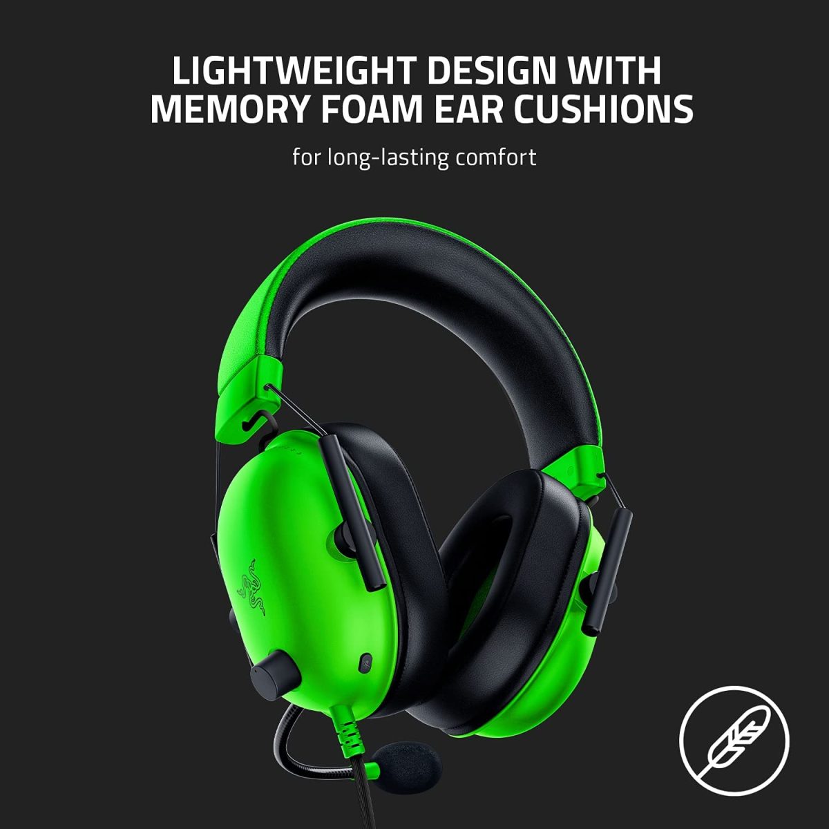 Razer-BlackShark V2 green X RZ04-03240100-R3M1