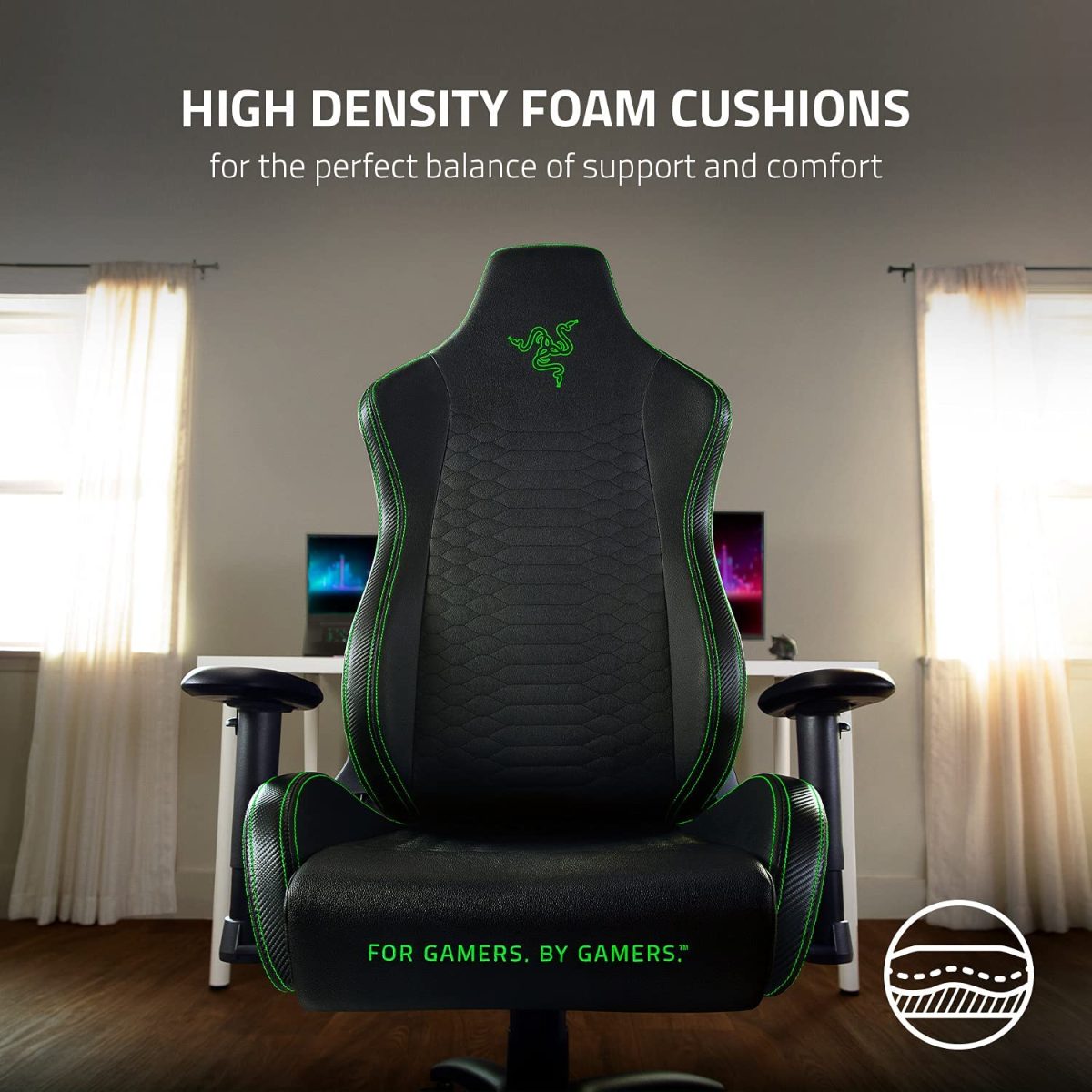 Razer Iskur X - XL Ergonomic Gaming Chair - [ RZ38-03960100-R3G1 ] - Image 6