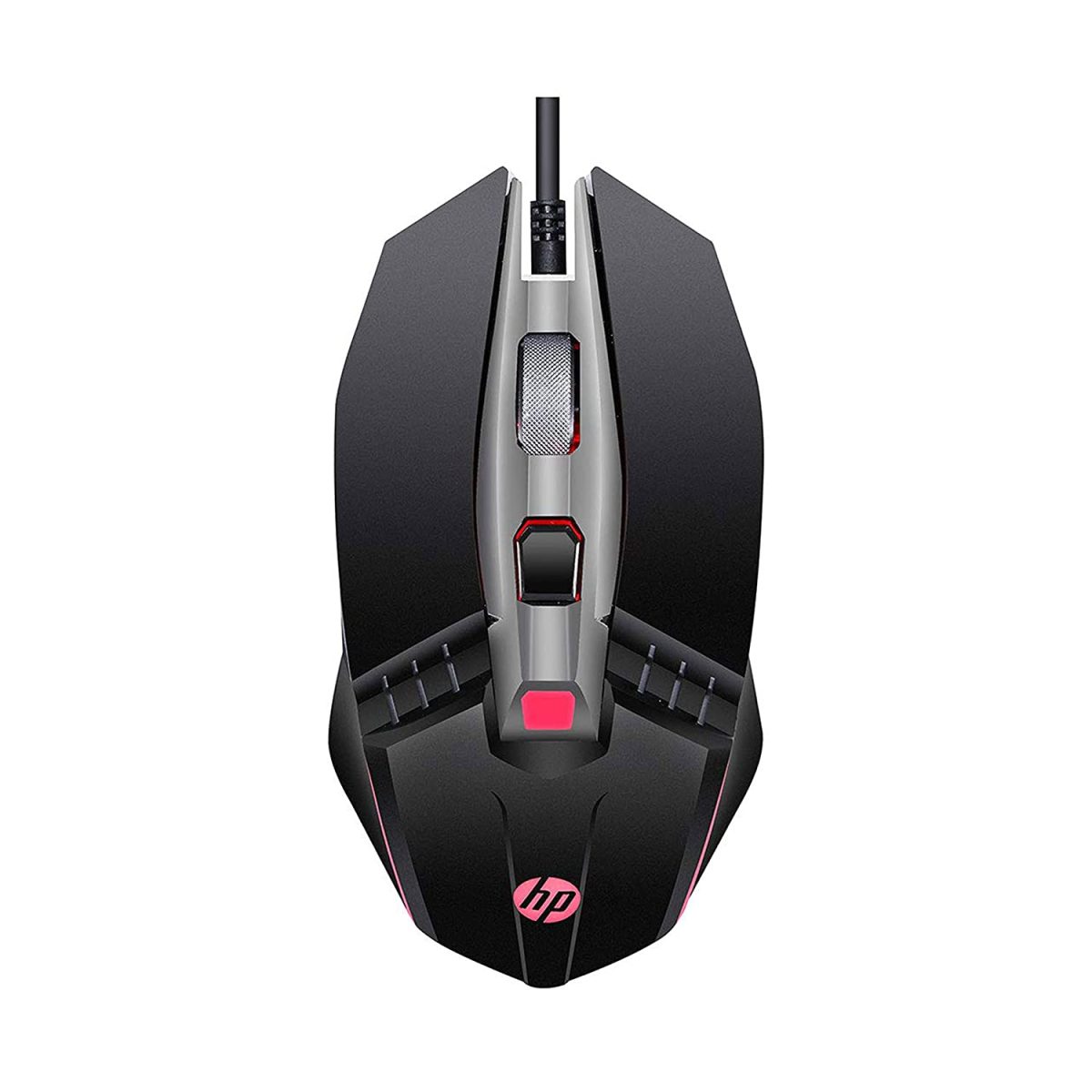 HP M270 Backlit USB Wired Gaming Mouse with 6 Buttons, 4-Speed Customizable 2400 DPI