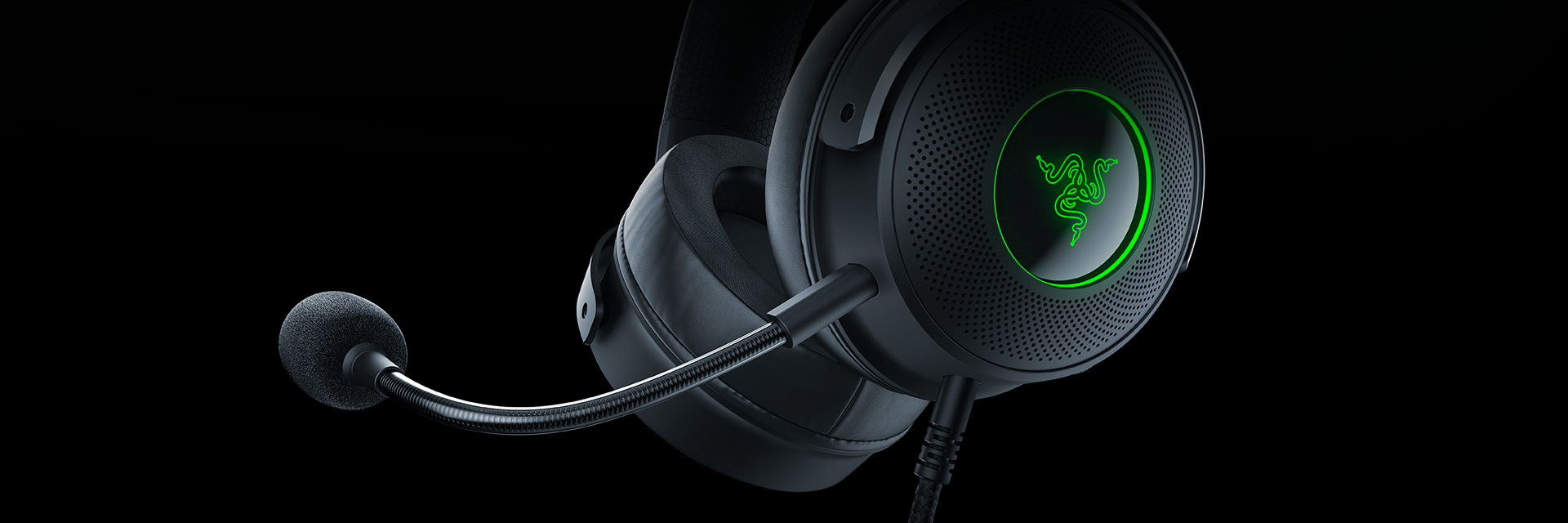 Razer Kraken V3 Wired USB Headset - TriForce Titanium - THX Spatial Audio - Chroma RGB - RZ04-03770200-R3M1 - Amaan Jordan - Pccircle