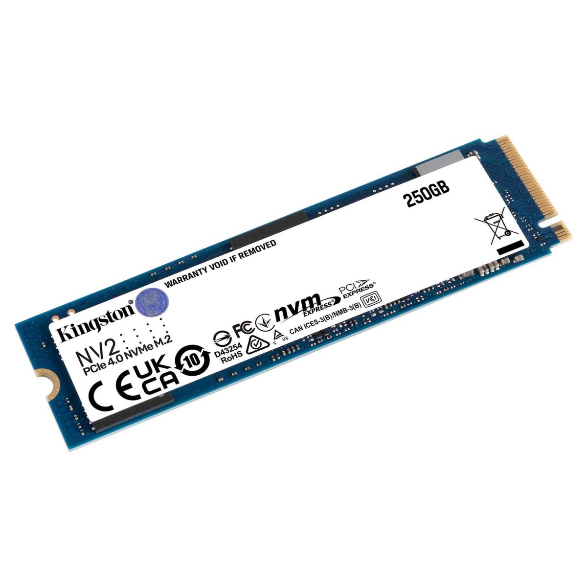 Kingston 250GB NV2 PCIe 4.0 NVMe SSD [ SNV2S/250G ]