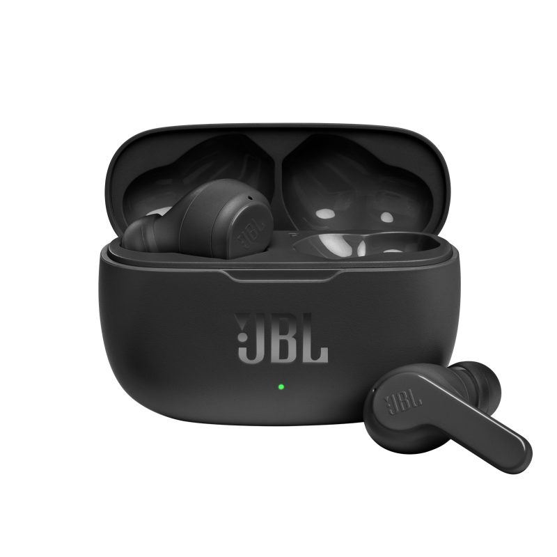 JBL Vibe 200 true wireless earbuds - Bluetooth 5.0 - up to 20 Hours total Playtime - Touch control - Black color - JBLV200TWSBLKAM - Amman Jordan - Pccircle