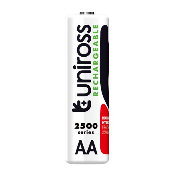 Uniross ( 2350 mAH / 2x AA ) NiMH Rechargeable Batteries [ 2xHR6/AA ]