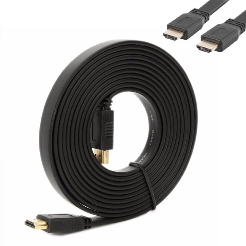 Enet flat HDMI cable - 5 meters cable length / 1.4 version Full HD supports - Amman Jordan - Pccircle