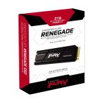 Kingston Fury Renegade 2TB PCIe 4.0 NVMe M.2 SSD (Aluminum Heatsink) [ SFYRSK/2000G ]