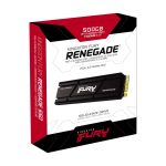 Kingston Fury Renegade 500GB PCIe 4.0 NVMe M.2 SSD (Aluminum Heatsink) [ SFYRSK/500G ]