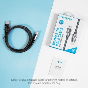 Vention DP Male To Male Nylon Braided 1.5m HCABG Cable - Image 2