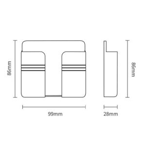 Adhesive Wall Holder (Phone / Remote Control)