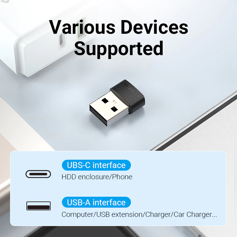 Vention USB 2.0 Male to USB-C Female Adapter [ CDWB0 ]