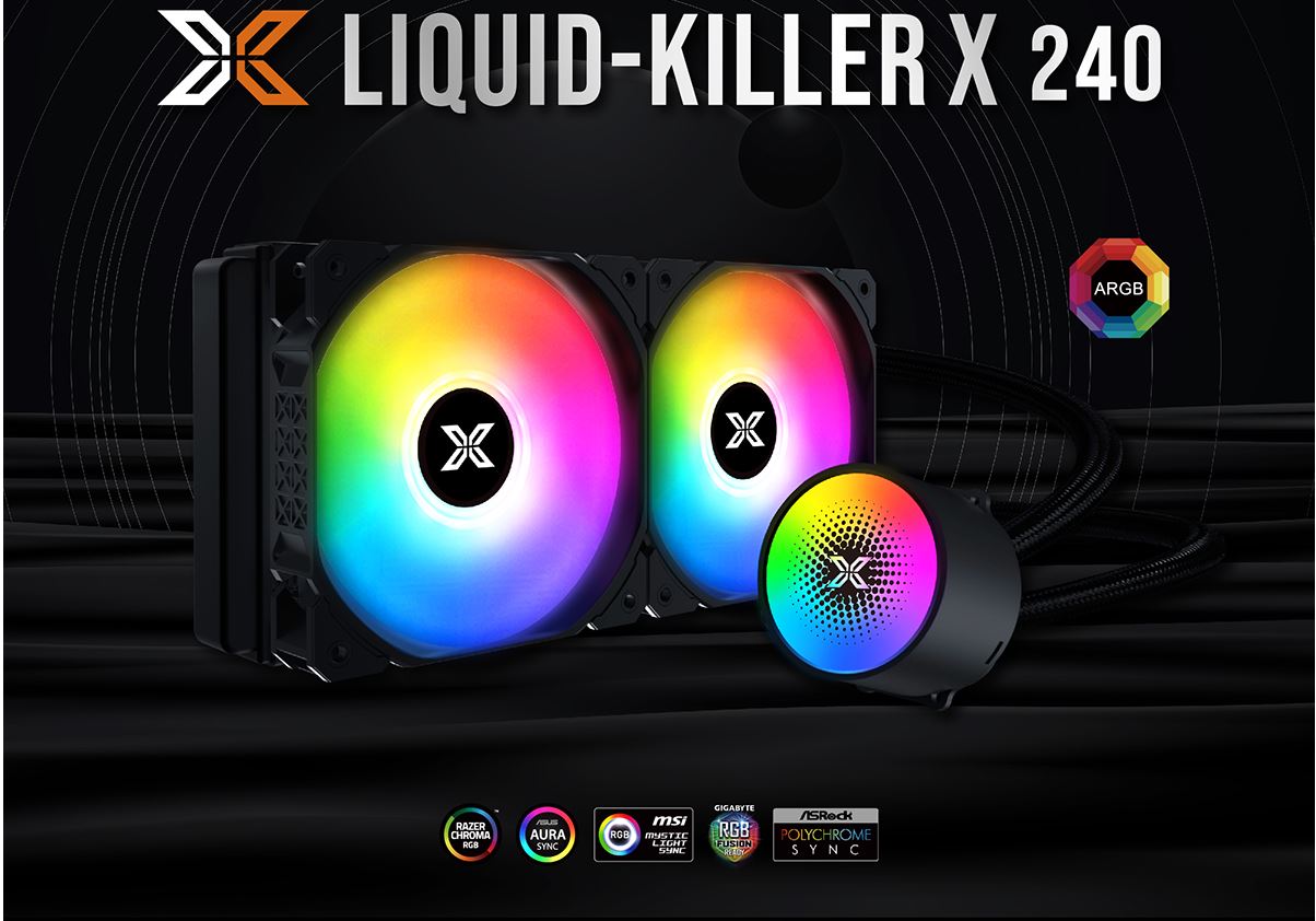 Xigmatek Liquid Killer X 240 CPU liquid cooler - ARGB - Two fans