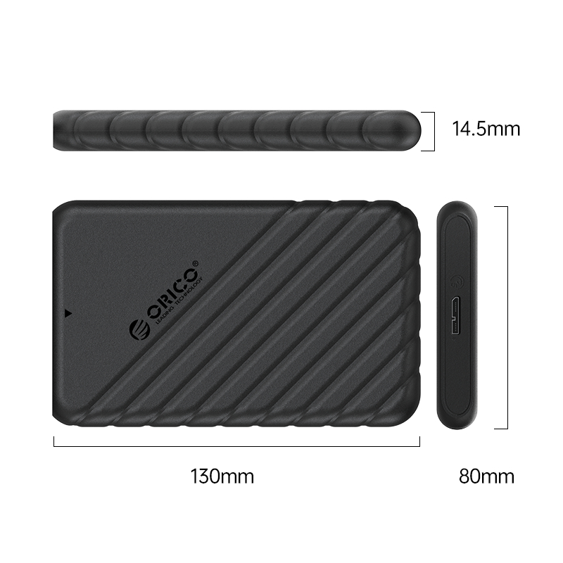 ORICO 2.5 inch USB3.0 Hard Drive Enclosure ORICO-25PW1-U3-BK-EP 