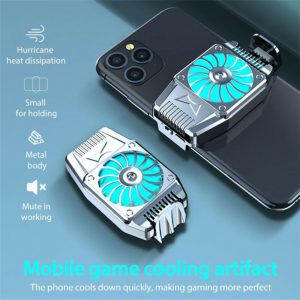 Mobile Phone Game Cooling Fan Bracket (Micro-USB / Silver) [ H-15 ]