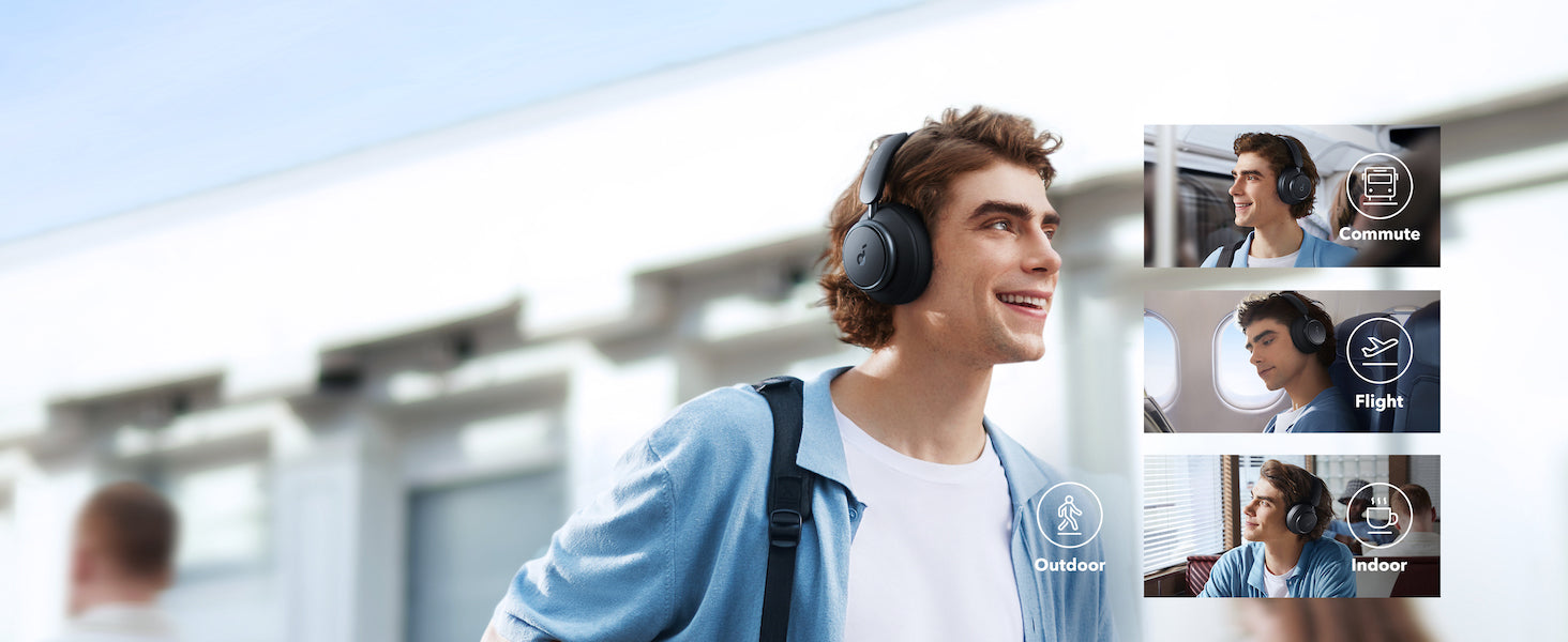 Anker Soundcore Space Q45 Noise Cancelling Headphones with 50-Hour Playtime - Black [ A3040011 ]