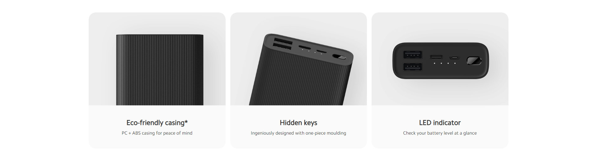 Xiaomi10000mAh Mi Power Bank 3 Ultra Compact [ BHR4412GL ]