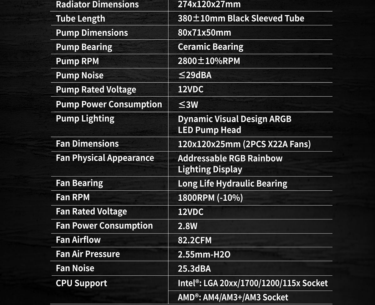 Xigmatek Liquid Killer X 240 CPU liquid cooler - ARGB - Two fans
