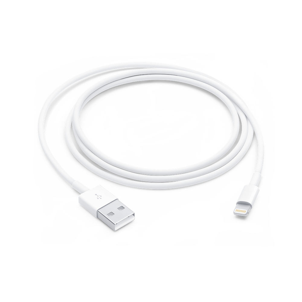 Apple USB To Lightning Cable { Fast charge capable / 1meter length / Genuine Apple product } MXLY2AM/A