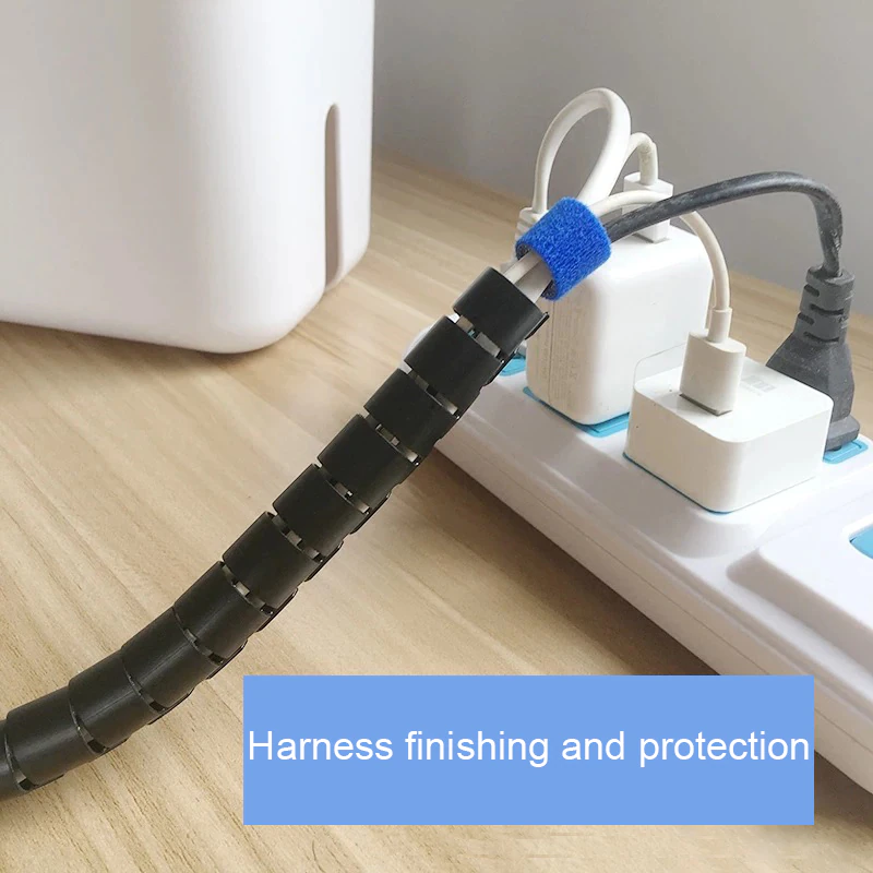 Cables Organizer Black Flexible