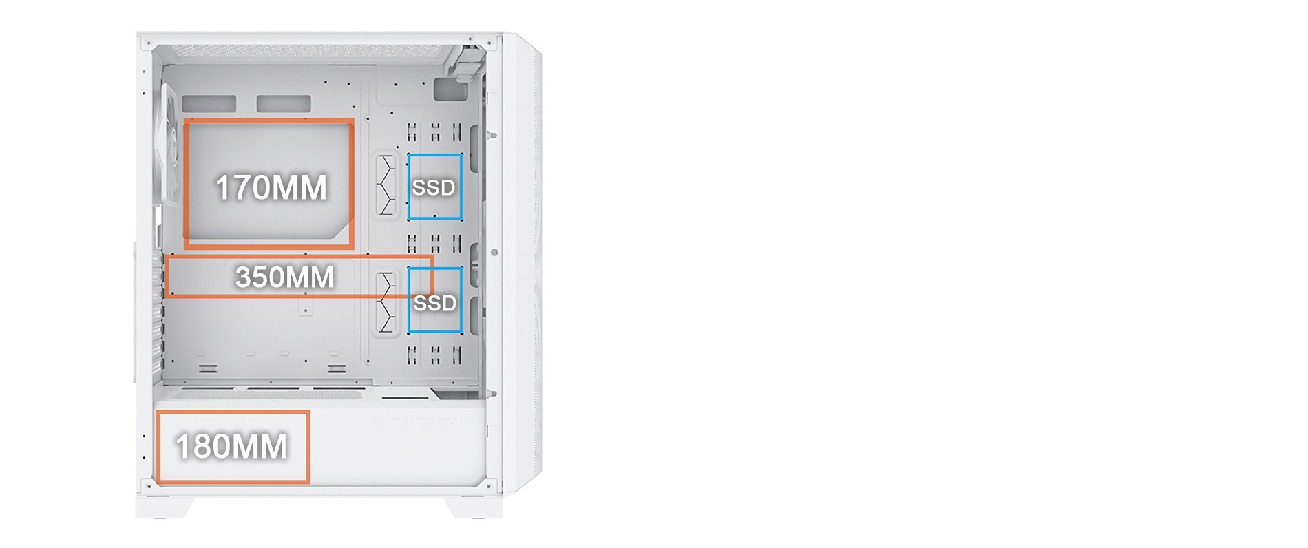 Montech Sky One Lite-White Montech Sky One Lite-White
