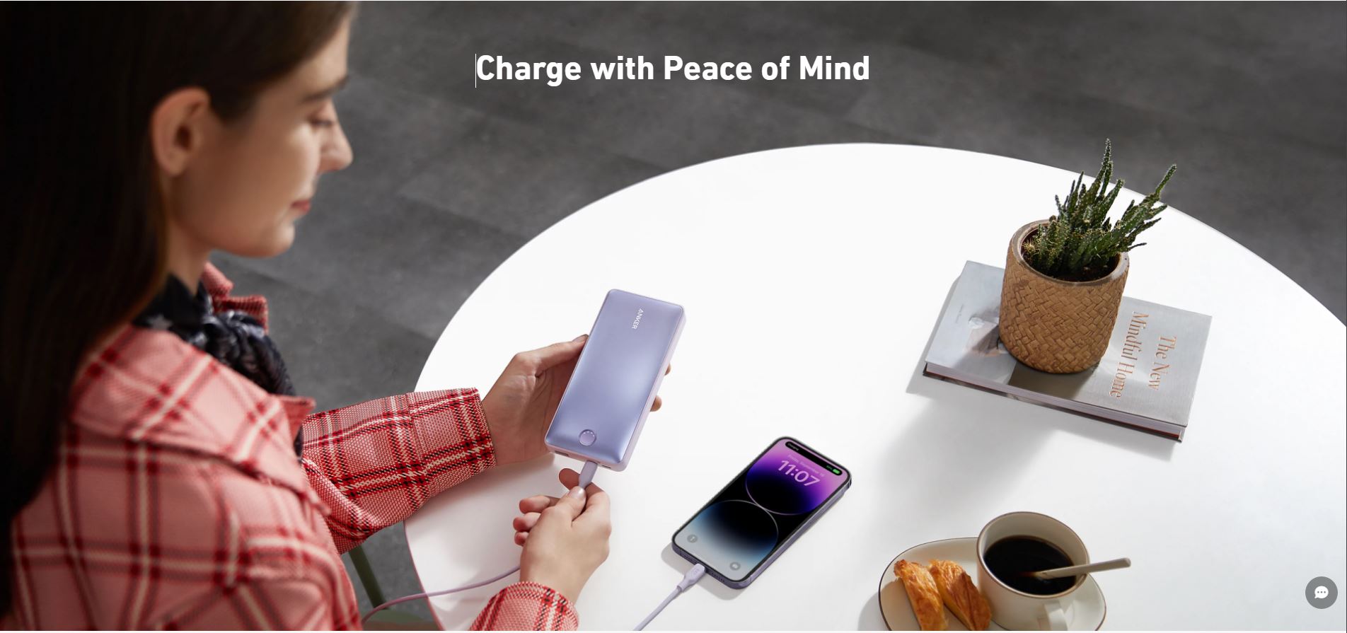 Anker 535 PowerCore 20K Power Bank - series 5 20,000 mAh capacity / dual port type c A1366H11