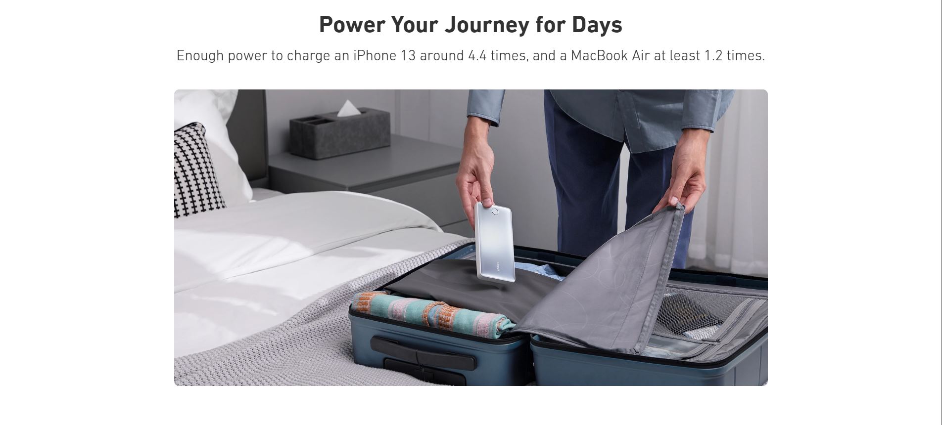 Anker 535 PowerCore 20K Power Bank - series 5 20,000 mAh capacity / dual port type c A1366H11