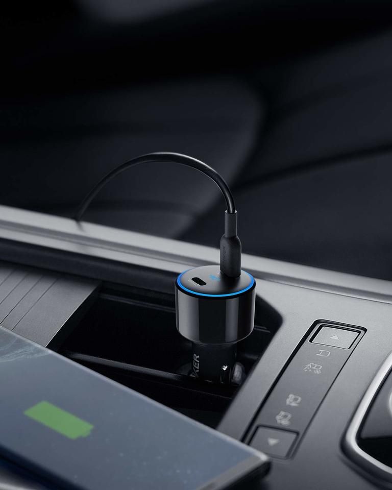 Anker PowerDrive+ III Duo Car Charger (48W / 2 USB-C PowerIQ 3.0 / Black) [ A2725H11 ]