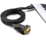 Ugreen USB 2.0 to RS232 DB9 serial flat cable 2M ( male to male ) [ CR107 - 20218 ] - Image 2