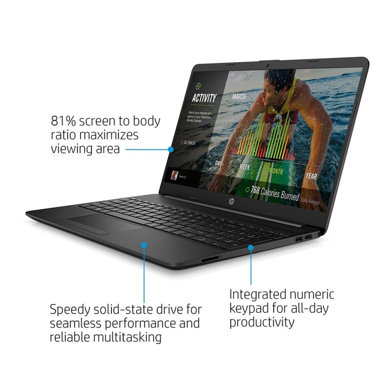 HP 15t-dw400 { 15.6'' HD screen / core i5 (12th GEN) / 8GB RAM / 256GB SSD / Windows 11 } 4Z343AV 