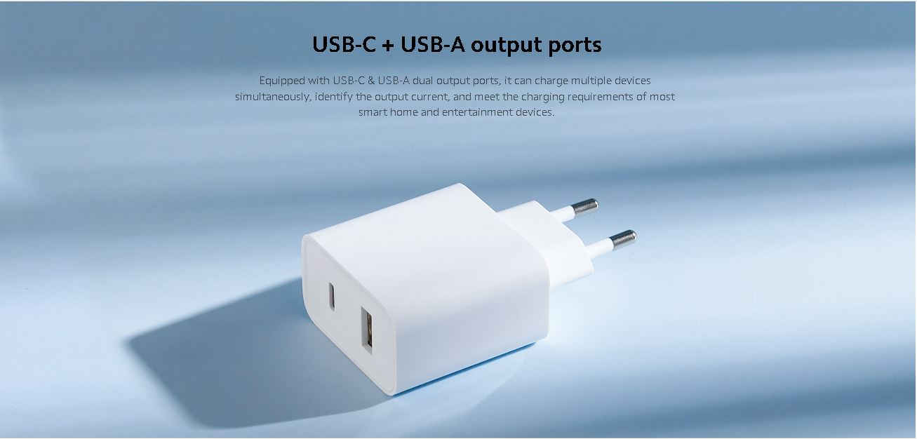 Xiaomi Mi 33W Wall Charger - dual port outputs BHR4996GL // AD332EU 
