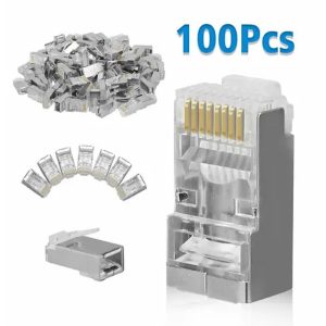 RJ45 Iron Connectors 100QTY