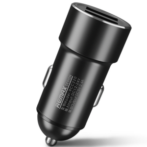 Remax RCC220 Aluminium Alloy Dual USB Car Charger - Image 2