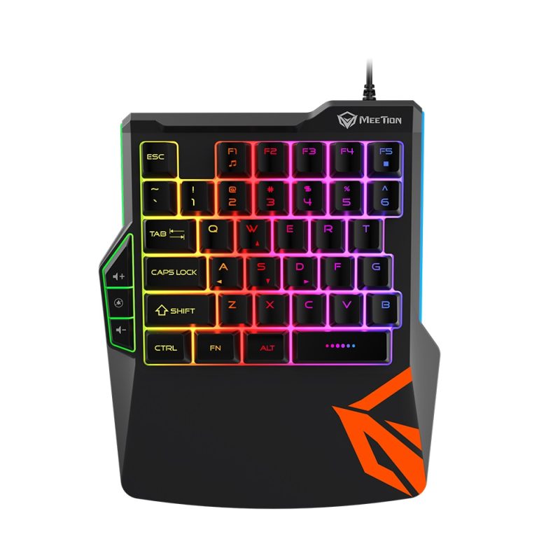 Meetion KB015 One-Handed Gaming Keyboard - Rainbow backlight [ MT-kb015 ]