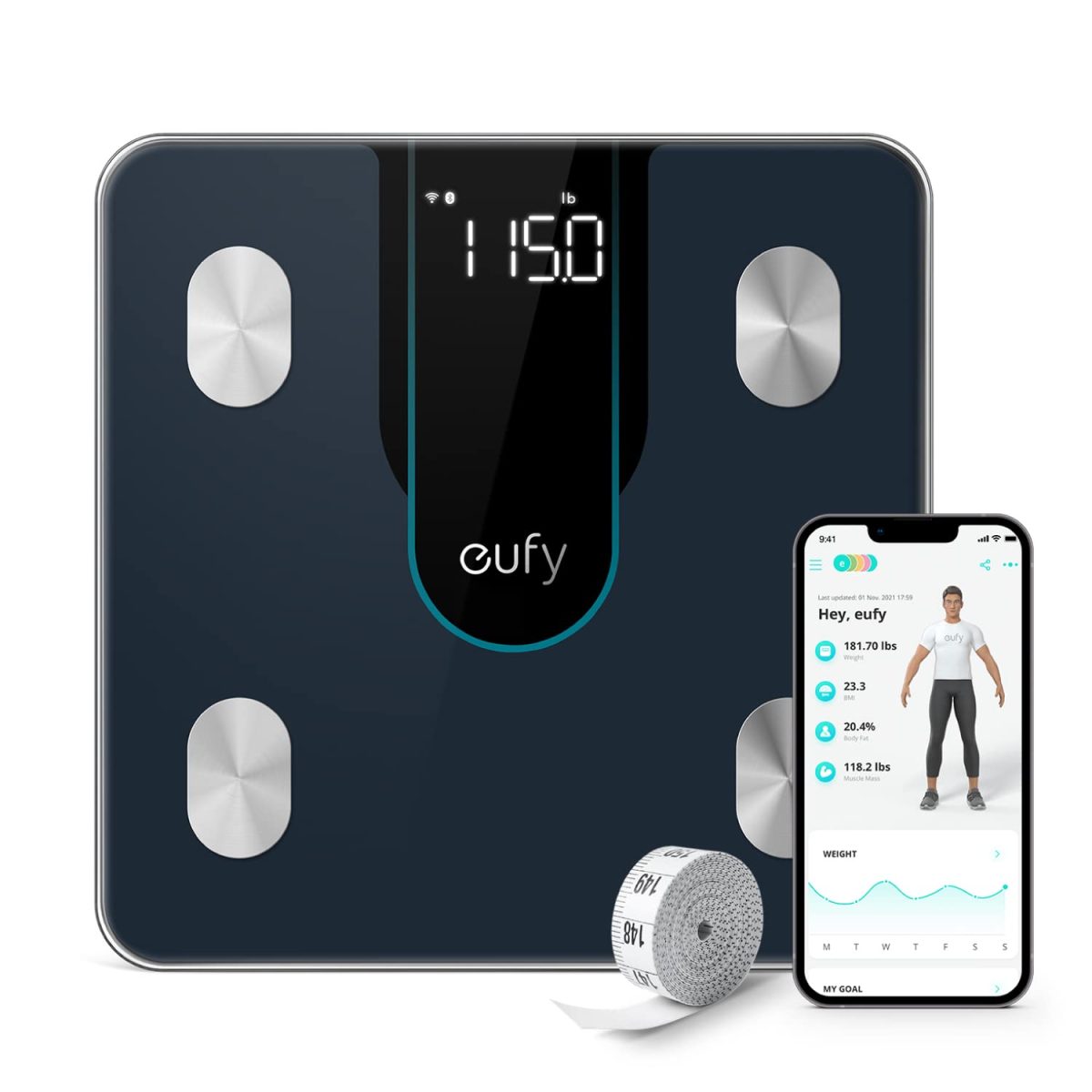 Anker Eufy Smart Scale P2 - Black