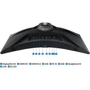 Samsung Odyssey G6 BG650 Smart Tizen 27" Samsung Curved Monitor VA 2K (2560 x 1440) 240Hz 1ms(GTG), HDR600, Speakers - LS27BG650EMXUE - Image 3