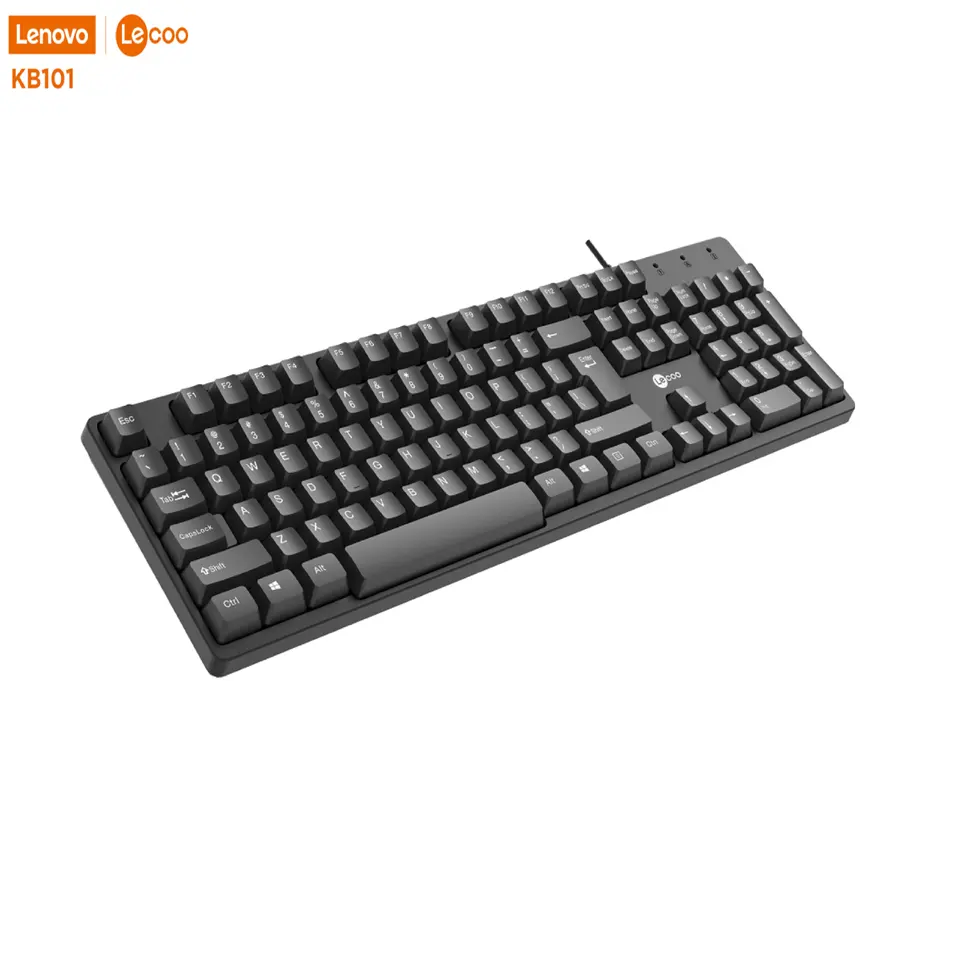Lecoo KB101 Keyboard USB Wired By Lenovo