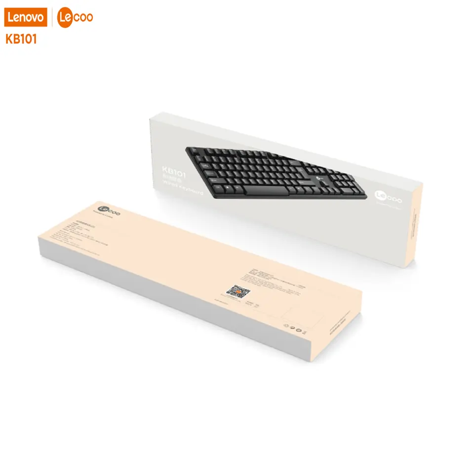 Lecoo KB101 Keyboard USB Wired By Lenovo