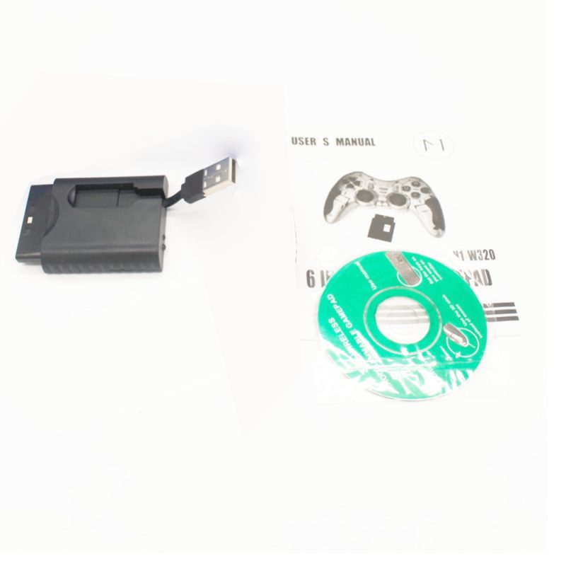 6-in-1 wireless gamepad controller 2.4G wireless technology - compatible with PC / PS1 / PS2 / PS3 / PC360 / ANDROID TV / TV BOX / WIN 10 