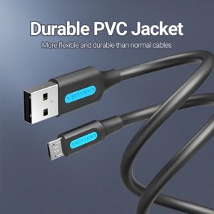 VENTION USB-A Male to Micro USB Male charging Cable - 1M cable length - COLBF - Image 3
