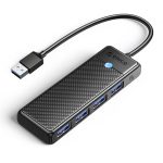 Orico USB-A HUB PW Series to (4 x USB-A 3.0 / Black) [ PAPW4AC-C3 ]