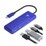 Orico Type-C HUB PW Series to (USB 3.0 + TYPE-C PD / Blue) [ PAPW2AC-C3 ]