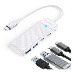 Orico Type-C HUB PW Series to (USB 3.0 + TYPE-C PD / White) [ PAPW2AC-C3 ]